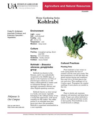 Kohlrabi (Home Gardening Series)