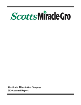 The Scotts Miracle-Gro Company 2020 Annual Report SHAREHOLDER INFORMATION