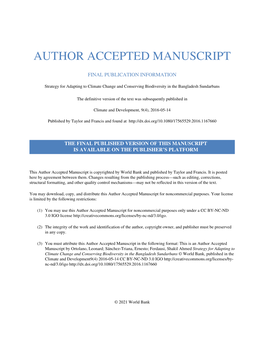 Author Accepted Manuscript