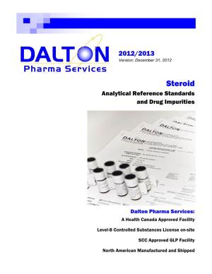 Dalton Pharma Catalogue Steroids 12-19-12
