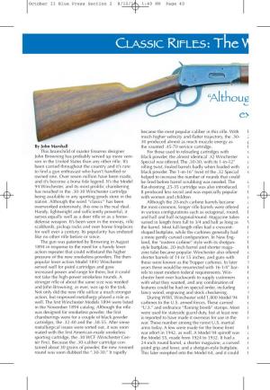 CLASSIC RIFLES: the Winchester Model 94