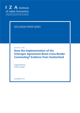 Does the Implementation of the Schengen Agreement Boost Cross-Border Commuting? Evidence from Switzerland