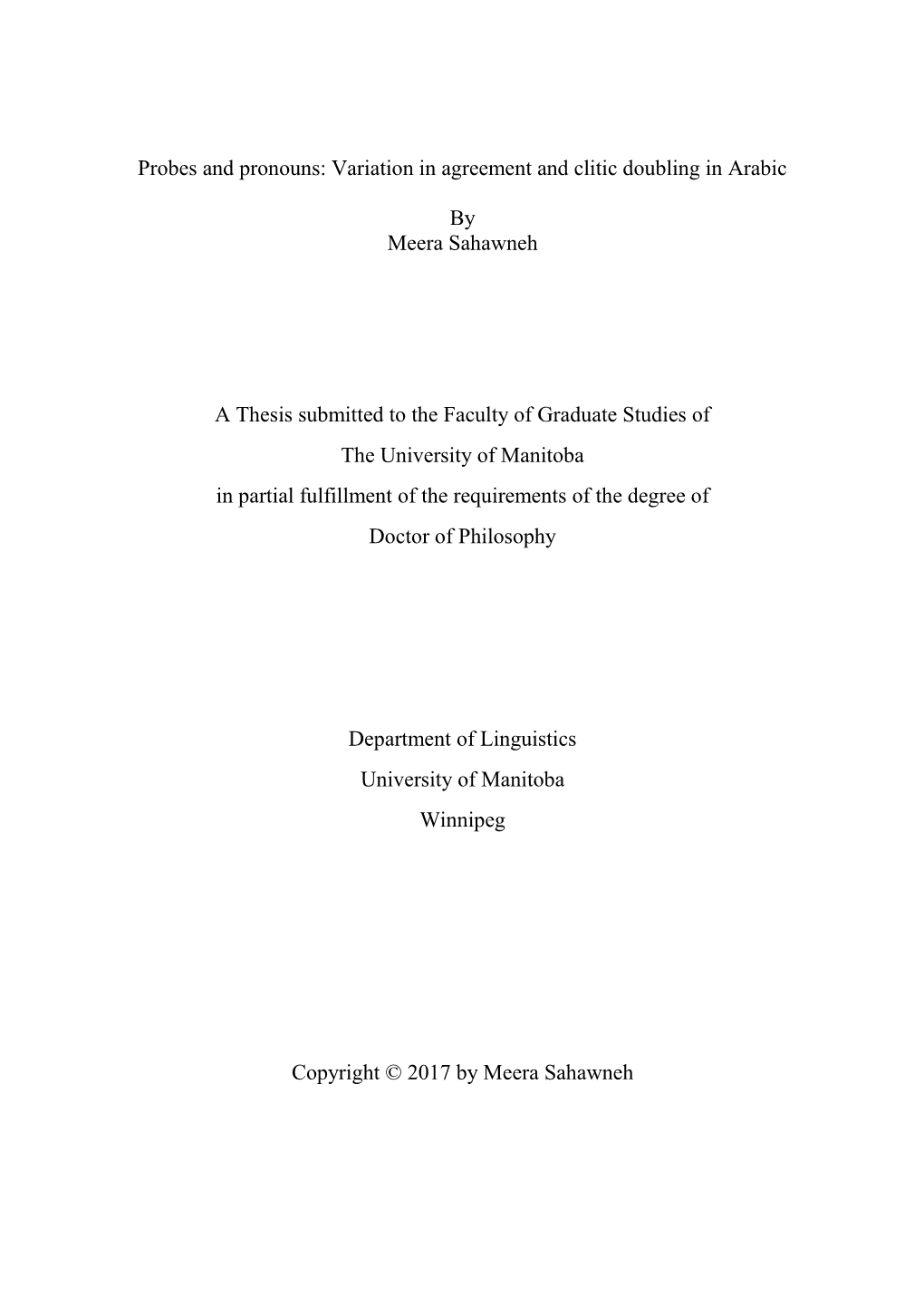 Variation in Agreement and Clitic Doubling in Arabic