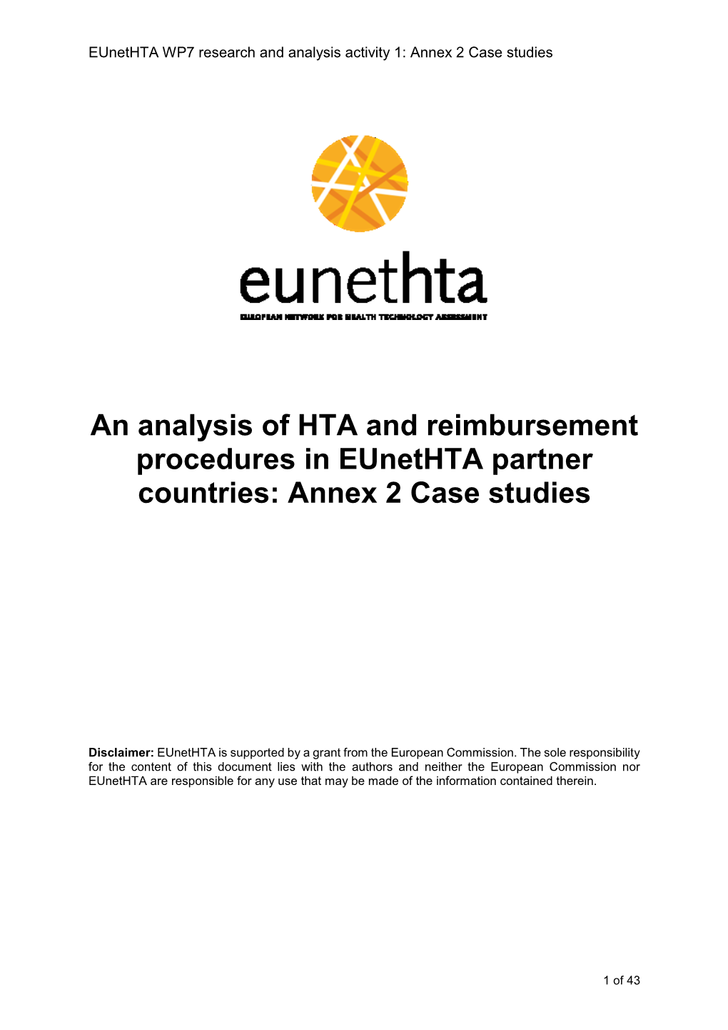 Annex 2 Case Studies