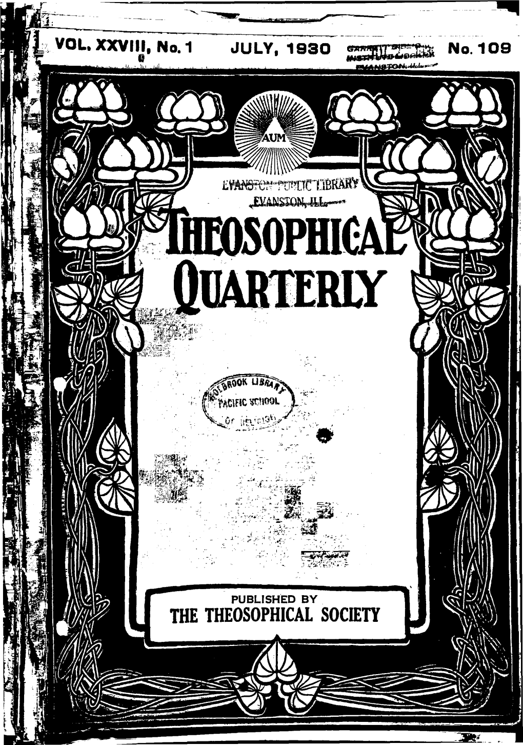 The Theosophical Quarterly