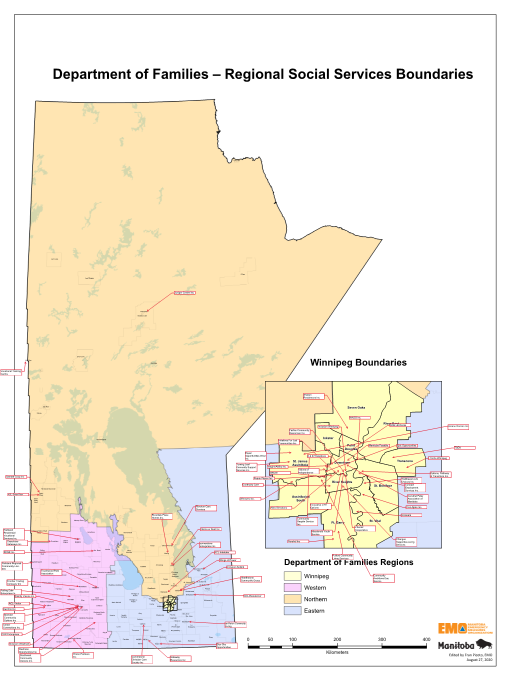 Winnipeg Western Northern Eastern