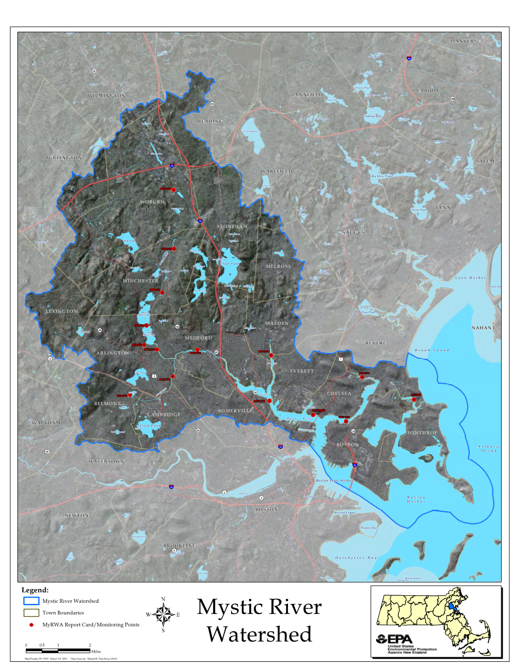 Mystic River Watershed with Myrwa