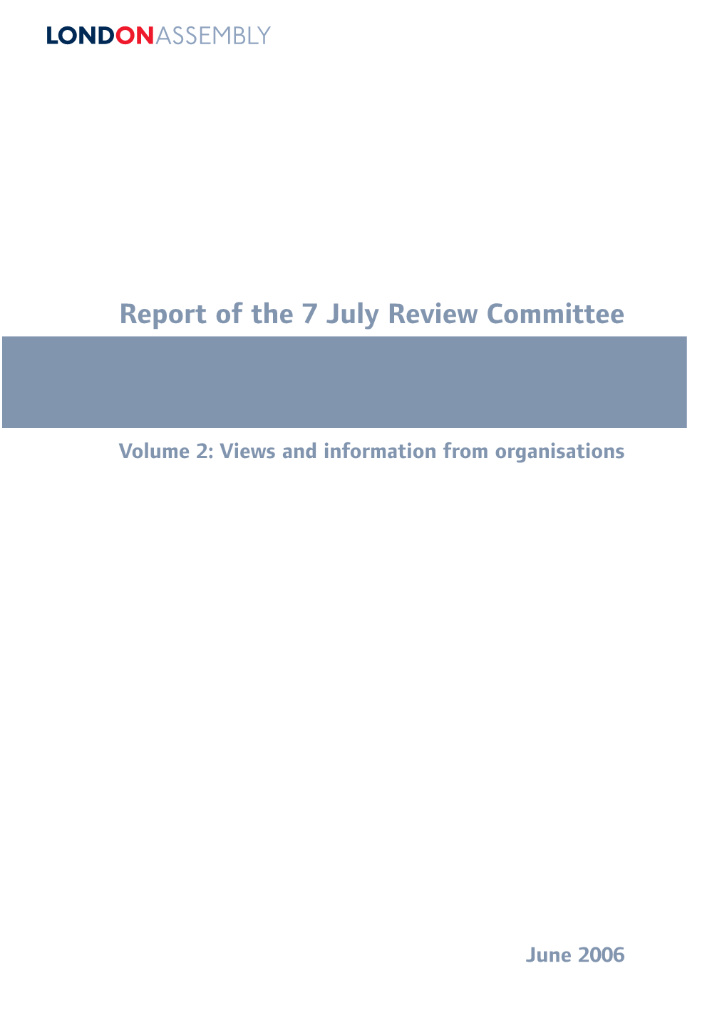 Report of the 7 July Review Committee