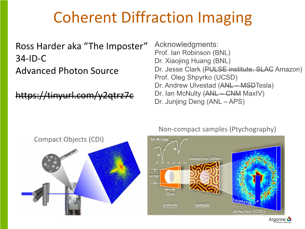 Coherent Diffraction Imaging