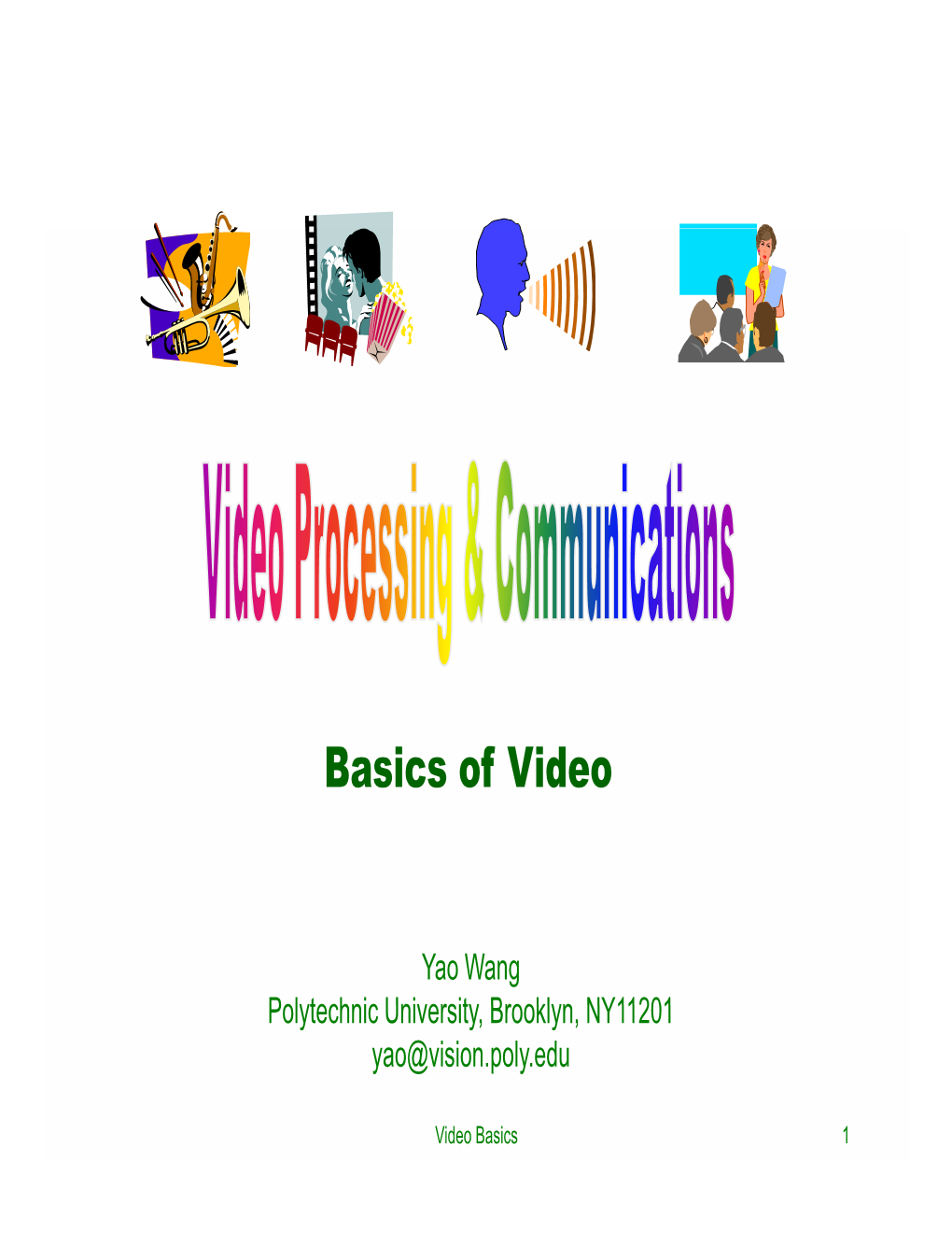 Basics of Video