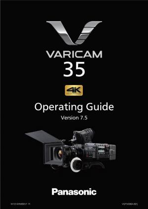 Operating Guide Version 7.5