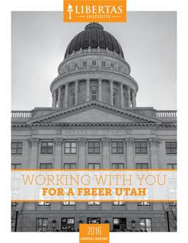 Working with You for a Freer Utah