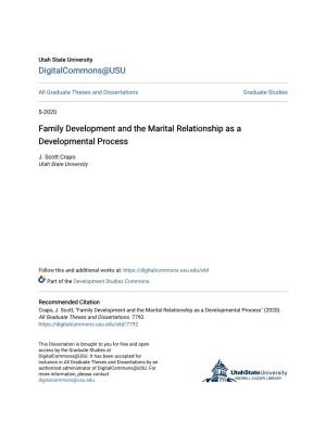 Family Development and the Marital Relationship As a Developmental Process
