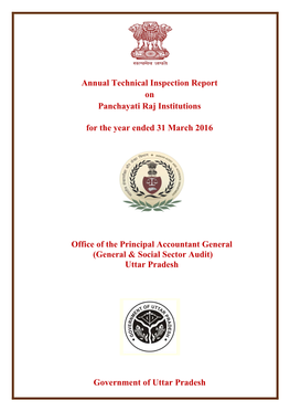 Annual Technical Inspection Report on Panchayati Raj Institutions For