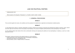 Law on Political Parties