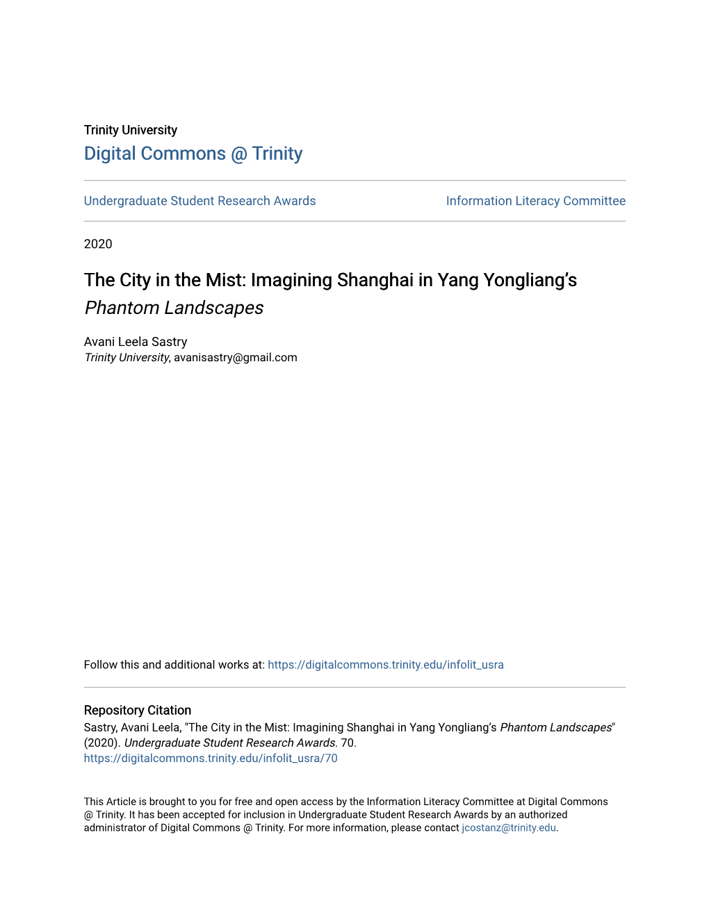 Imagining Shanghai in Yang Yongliang's Phantom Landscapes