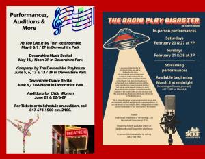 Performances, Auditions & More