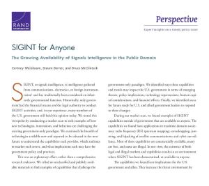 Signals Intelligence in the Public Domain