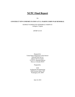 NCPC Final Report