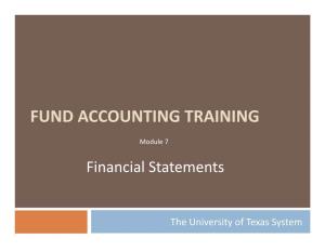 Fund Accounting Training