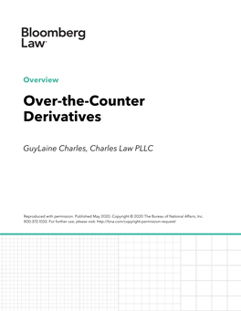 Over-The-Counter Derivatives