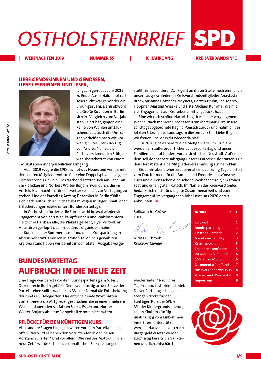 Ostholsteinbrief Dezember 2019