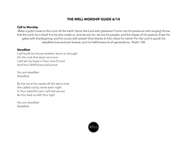 The Well Worship Guide 6/14