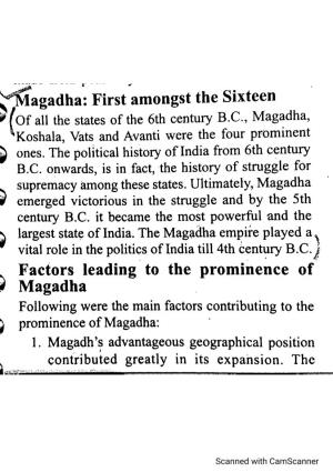 Rise of Magadh Empire N It's Causes