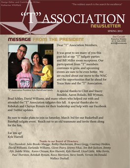 “T”Association Newsletter Spring 2012