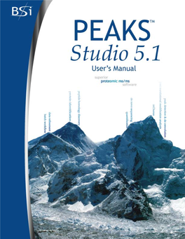 PEAKS Studio 5.1 User's Manual