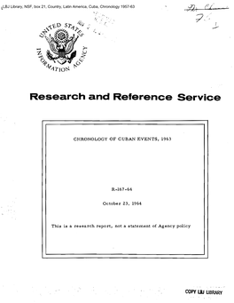 Research and Reference Service