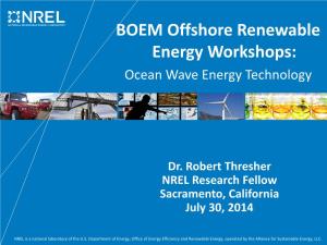 BOEM Offshore Renewable Energy Workshops: Ocean Wave Energy Technology