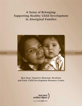 Supporting Healthy Child Development in Aboriginal Families