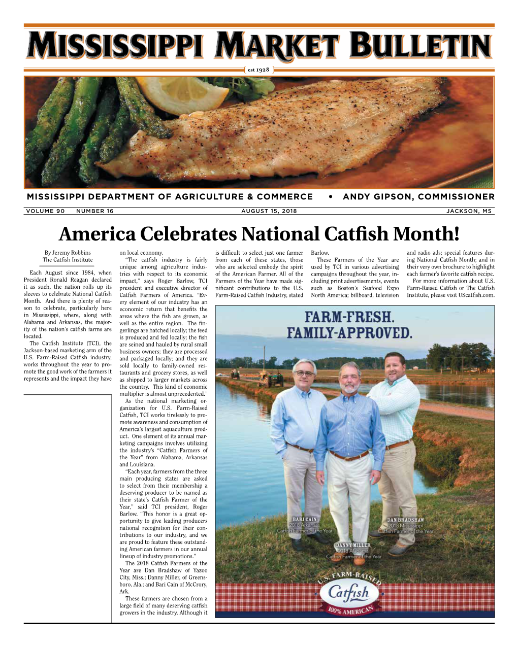 America Celebrates National Catfish Month! by Jeremy Robbins on Local Economy