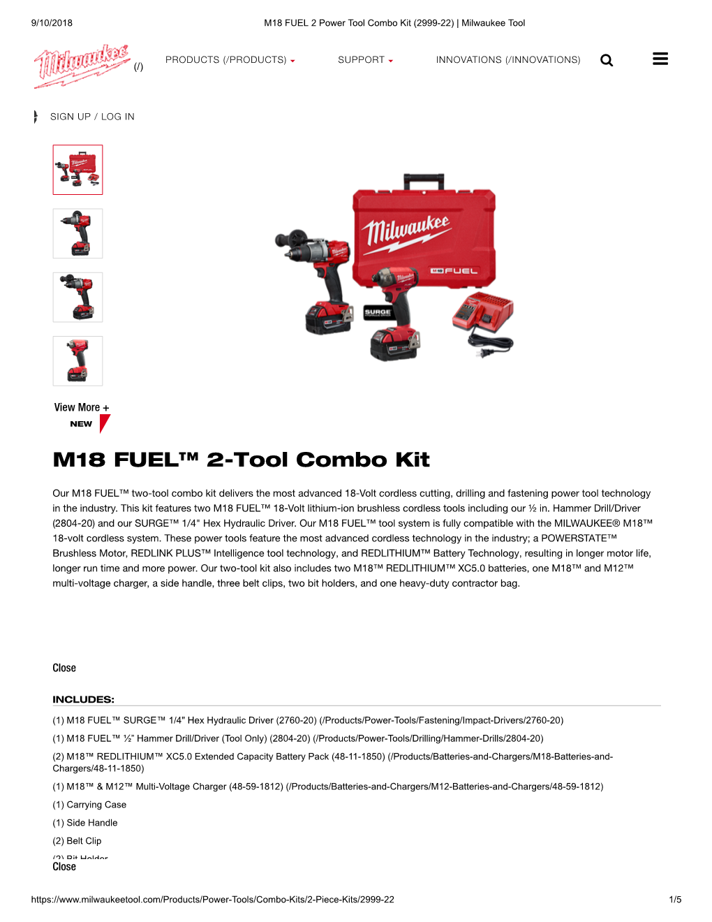 M18 FUEL™ 2-Tool Combo Kit