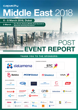 8 March 2018, Dubai Pre-Event: Subsea Middle East Summit & 5 March Welcome Evening Reception