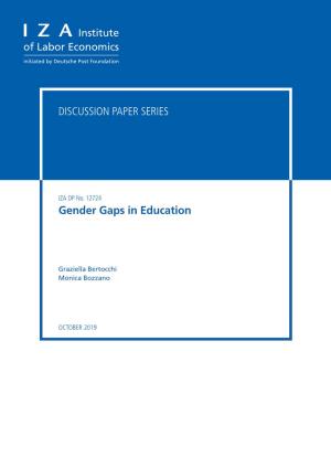 Gender Gaps in Education