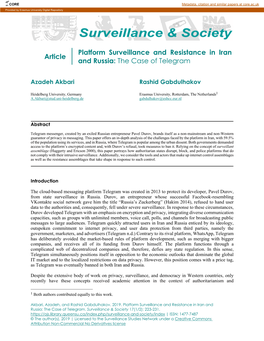 Article Platform Surveillance and Resistance in Iran and Russia