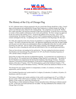 The History of the City of Chicago Flag