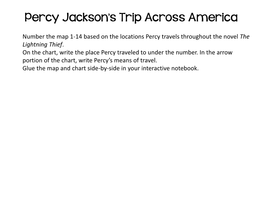 Percy Jackson's Trip Across America