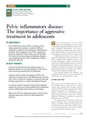 Pelvic Inflammatory Disease: the Importance of Aggressive Treatment in Adolescents