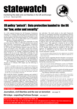 Data Protection Handed to the DG for “Law, Order and Security”