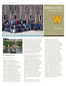 NEWSLETTER WMU GEOSCIENCES Vol