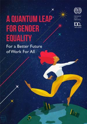 A Quantum Leap for Gender Equality: for a Better Future of Work For