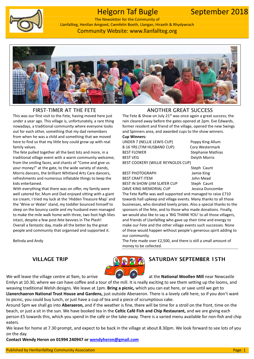 Helgorn Taf Bugle September 2018