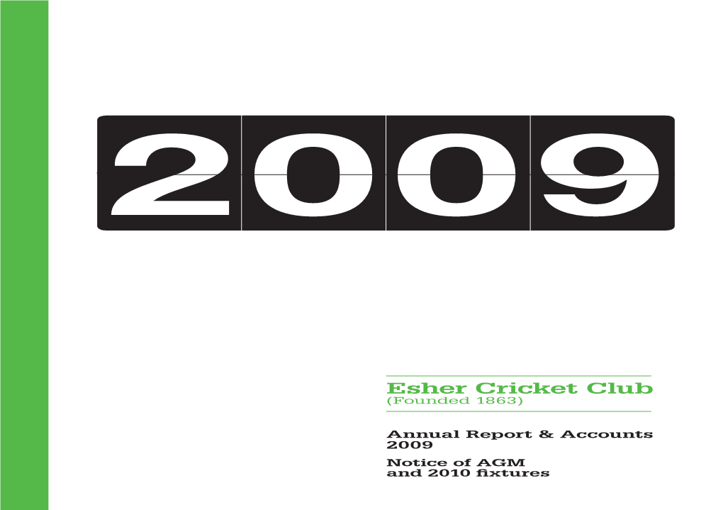 ESHER CC MEMBERS SPECIAL DISCOUNT Esher CC Cricket Courses