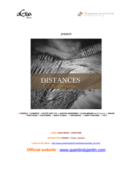 Official Website : ABOUT DISTANCES