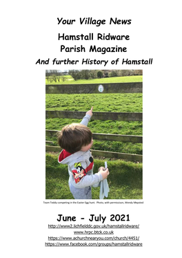 Your Village News Hamstall Ridware Parish Magazine June