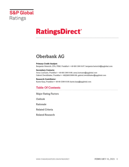 Rating Reports