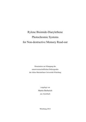 Rylene Bisimide-Diarylethene Photochromic Systems for Non-Destructive Memory Read-Out